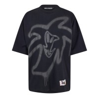 облекла,на,разпродажба,мъжки,тениски,palm,angels,palm,heart,loose,t,sn99,black,black