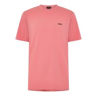 тениска,мъжки,блузи,с,яка,мъжки,потници,boss,mens,boss,green,t,shirt,with,logo,design,stretch,cotton,pink,667