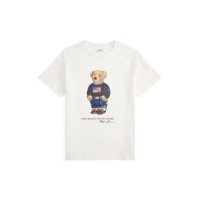 тениска,polo,ralph,lauren,kids,bear,t,shirt,white,core