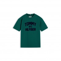 тениска,tommy,hilfiger,kids,varsity,cotton,t,shirt,rural,green