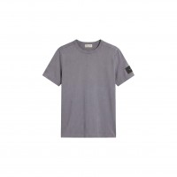 тениска,мъжки,тениски,calvin,klein,jeans,men,s,badge,logo,cotton,short,sleeve,t,shirt,steel,grey