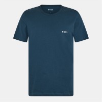 тениска,облекла,на,разпродажба,мъжки,тениски,boss,men's,regcrew,premium,cotton,t,shirt,blue,blue,blu
