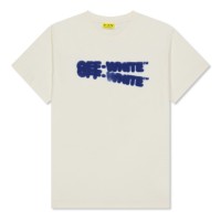 тениска,детски,3/4,панталони,off,white,unisex,spray,logo,t,shirt,spray,paint,design,cream,blu,0345