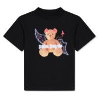 юношеска,тениска,детски,3/4,панталони,palm,angels,devil,bear,t,shirt,juniors,black,brn,1060