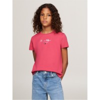 юношеска,тениска,детски,облекла,tommy,hilfiger,nyc,foil,short,sleeve,t,shirt,juniors,pink,xi0