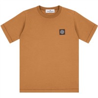 тениска,детски,3/4,панталони,stone,island,boys',plain,cotton,badge,logo,t,shirt,aranco,v0032