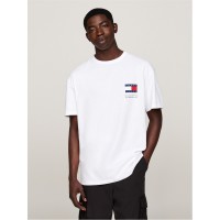 тениска,мъжки,тениски,tommy,jeans,fun,novelty,short,sleeved,t,shirt,white