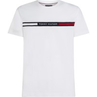 тениска,облекла,на,разпродажба,мъжки,тениски,tommy,hilfiger,logo,panel,t,shirt,white