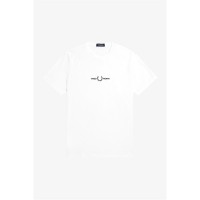 тениска,облекла,на,разпродажба,мъжки,тениски,fred,perry,embroidered,logo,t,shirt,white,100