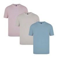 мъжка,тениска,мъжки,тениски,мъжки,горнища,размер+,donnay,3,pack,t,shirts,mens,slate,ecru,pink