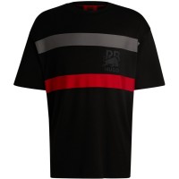 тениска,облекла,на,разпродажба,мъжки,тениски,hugo,signature,bull,motif,oversized,mesh,t,shirt,black,001