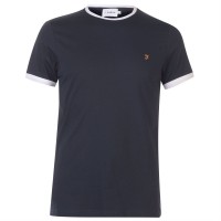 тениска,облекла,на,разпродажба,мъжки,тениски,farah,groves,ringer,t,shirt,navy,412