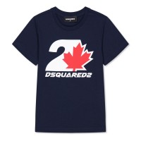 детска,тениска,детски,3/4,панталони,dsquared2,unisex,kids',logo,regular,fit,t,shirt,navy,dq866