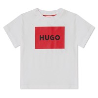 юношеска,тениска,детски,облекла,hugo,logo,square,t,shirt,junior,white,10p