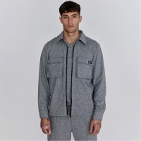 промоция,на,зимни,облекла,мъжки,якета,siksilk,smart,overshirt,mens,grey