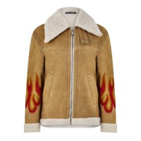 яке,мъжки,якета,palm,angels,shearling,jacket,sand,red