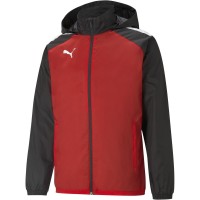 мъжко,яке,мъжки,якета,футбол,puma,teamliga,all,weather,jacket,anorak,mens,red,black