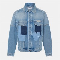 яке,мъжки,якета,moschino,men's,denim,structured,fit,jacket,blue