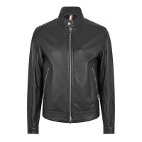 яке,boss,men,s,mansell,leather,jacket,black
