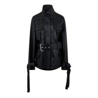 яке,дамски,якета,и,палта,off,white,cargo,belted,leather,jacket,black