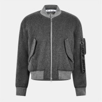 яке,мъжки,якета,off,white,men's,quote,graphic,bomber,jacket,gray