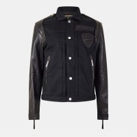 яке,облекла,на,разпродажба,мъжки,якета,dsquared2,men's,leather,slim,fit,jacket,black