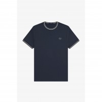 тениска,мъжки,тениски,fred,perry,twin,tipped,t,shirt,drk,arfrce,72c