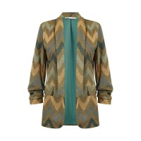 сако,дамски,якета,и,палта,yumi,yumi,jacquard,blazer,ld99,green