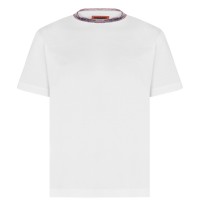 тениска,мъжки,тениски,missoni,embroidered,logo,t,shirt,white,s00k5