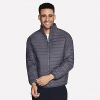 яке,skechers,men,s,goshield,altitude,reversible,water,resistant,softshell,jacket,black,charcoal