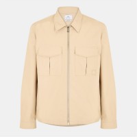 риза,с,дълъг,ръкав,облекла,на,разпродажба,мъжки,якета,ps,paul,smith,men's,cotton,zip,long,sleeve,overshirt,beige,61