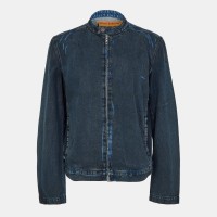 яке,мъжки,якета,diesel,men,s,aviation,inspired,ribbed,zip,bomber,jacket,blue,denim