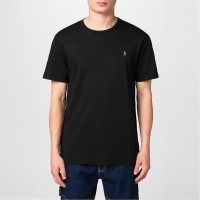 тениска,мъжки,тениски,polo,ralph,lauren,pima,logo,t,shirt,polo,black