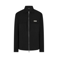 риза,с,дълъг,ръкав,mallet,men,s,s,long,sleeve,zip,overshirt,black