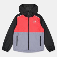 мъжки,чорапи,детски,якета,и,палта,under,armour,kids,windbreaker,water,repellent,windproof,hooded,long,sleeve,rain,anorak,black,red