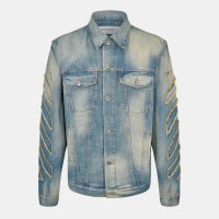 яке,off,white,men,s,patch,denim,jacket,dirty,blue