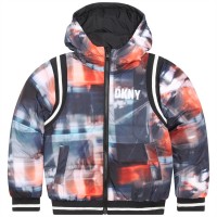 юношеско,яке,детски,облекла,dkny,reversible,puffer,jacket,juniors,multi,z40