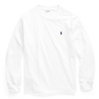 тениска,polo,ralph,lauren,kids,cotton,long,sleeve,t,shirt,white