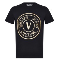 тениска,зимни,аксесоари,мъжки,тениски,versace,jeans,couture,large,stamp,t,shirt,blk,gld,g89