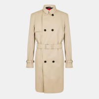 мъжки,якета,hugo,men,s,double,breasted,weather,resistant,tailored,fit,trench,coat,light,beige