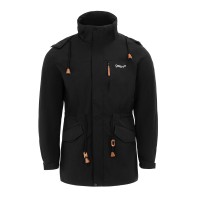 gelert,men,s,wind,resistant,fleece,lined,detachable,hood,long,sleeve,full,zip,hoodie,black