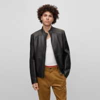 яке,мъжки,якета,hugo,lokis,leather,jacket,black