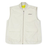 детски,елек,off,white,unisex,kids,logo,insulated,gilet,beige,0510