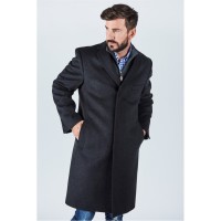 мъжки,якета,мъжки,якета,и,палта,размер+,harvey,and,jones,men's,long,length,winter,wool,wind,resistant,long,sleeve,overcoat,grey