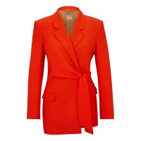 сако,дамски,якета,и,палта,boss,jawana,tailored,tie,blazer,bright,orange