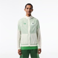мъжки,якета,lacoste,men's,roland,garros,lightweight,half,zip,rain,anorak,flour,tarragon