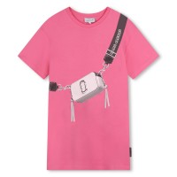 юношеска,рокля,детски,облекла,marc,jacobs,logo,bag,dress,junior,pink,490
