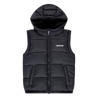 юношески,елек,детски,облекла,levis,padded,hooded,gilet,juniors,black,023