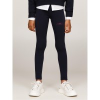 юношески,клин,tommy,hilfiger,full,length,foil,logo,leggings,junior,desert,sky,dw5