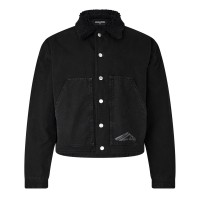 риза,с,дълъг,ръкав,мъжки,якета,dsquared2,men's,icon,kaban,cotton,long,sleeve,overshirt,black